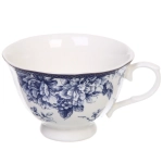 Чайная пара «Эдем» (кружка 250мл, блюдце,ложка) синяя