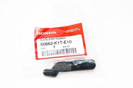 50662-K1T-E10. PLATE, STEP RUBBER SETTING. Honda CRF250-300RL Rally250-300