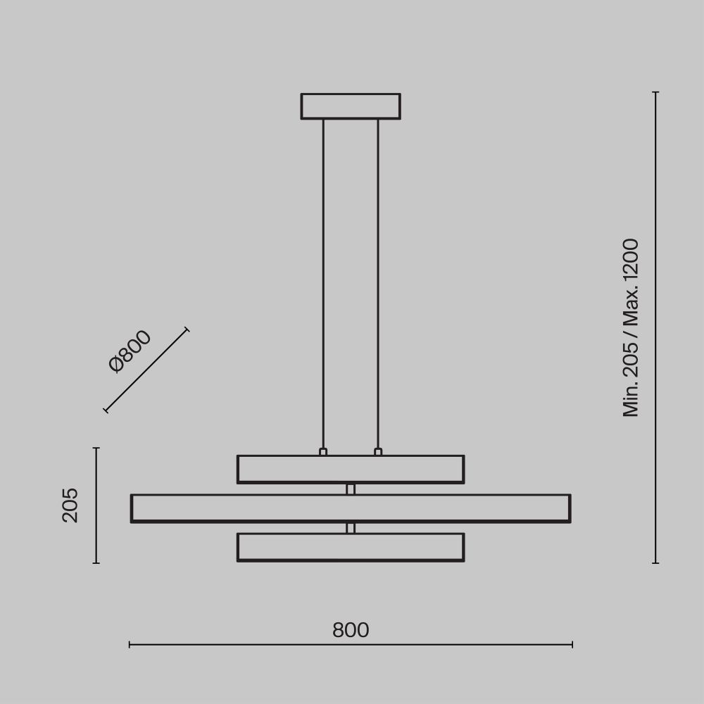 Люстра светодиодная подвесная Maytoni   MOD163PL-L38W4K