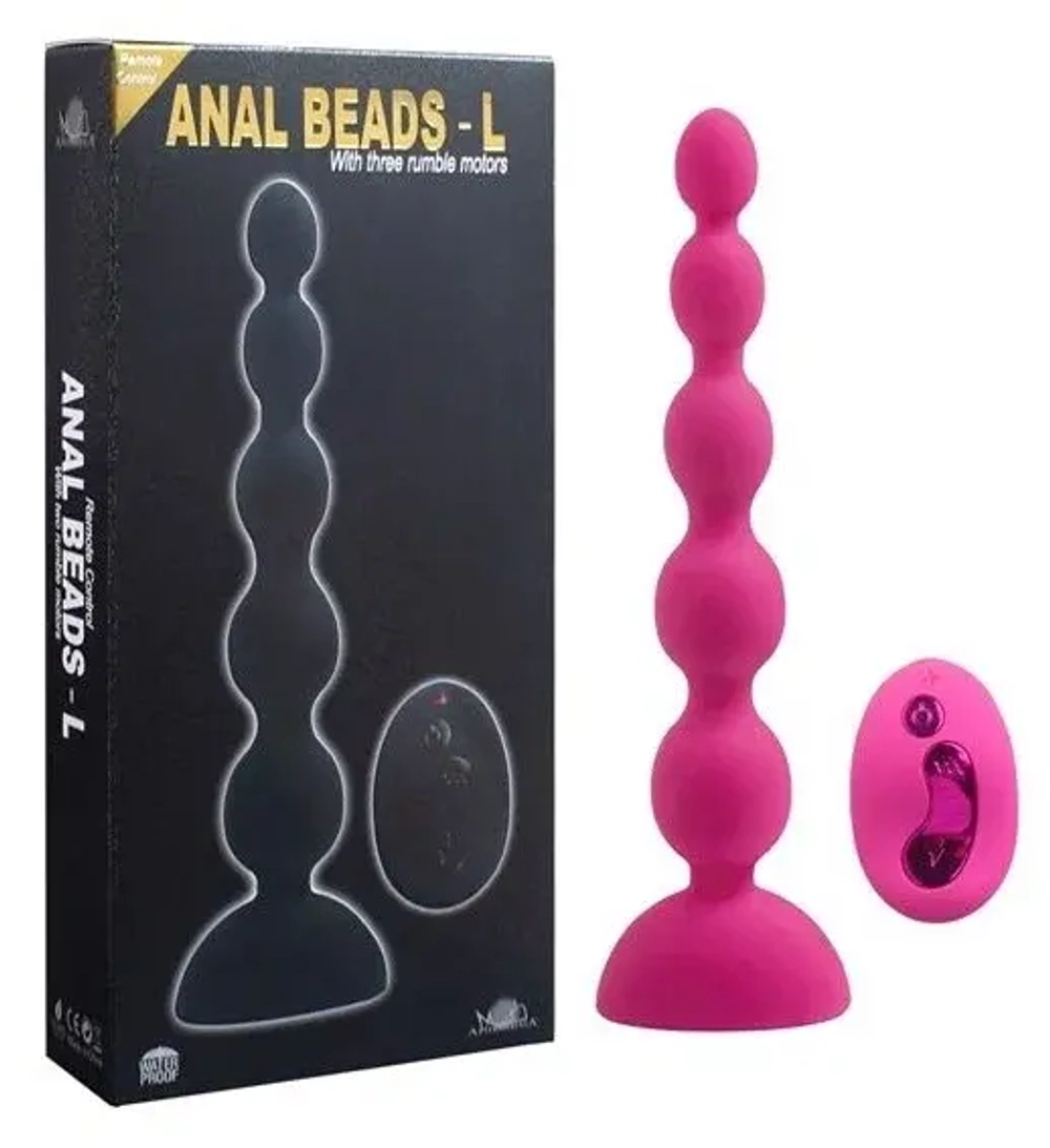 Стимулятор простаты в виде елочки Anal beads-s розовый