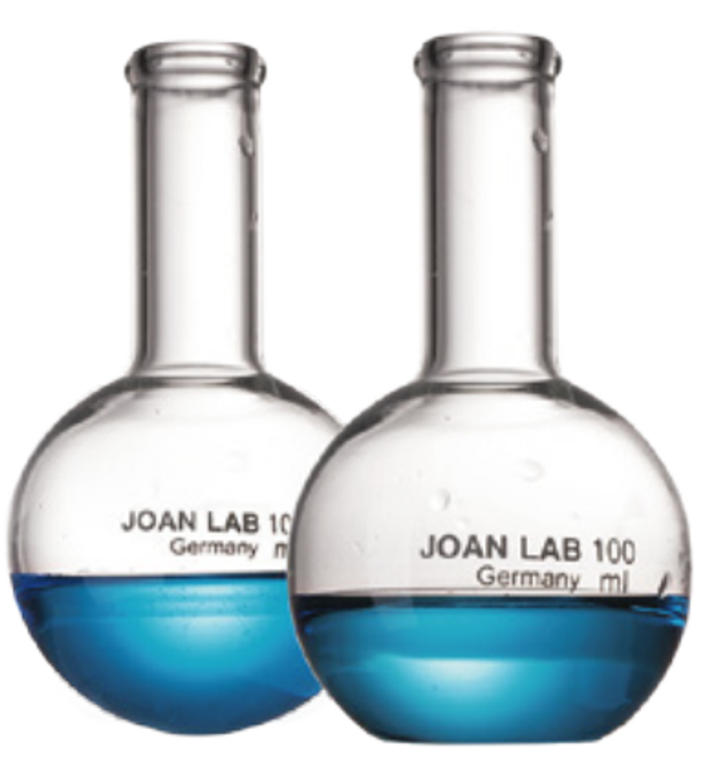 Колба плоскодонная, 1000 мл, без шлифа