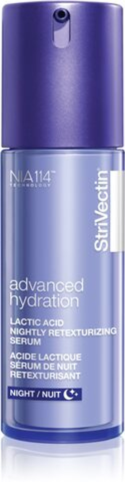 StriVectin Advanced Hydration Lactic Acid Nightly Retexturizing Serum - ночная сыворотка для обновления поверхности кожи /   30  ml  / GTIN 810014320861