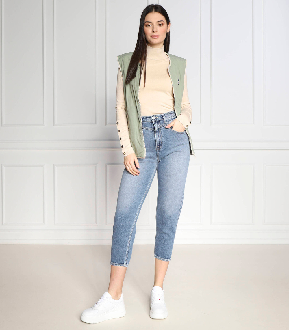 двусторонняя безрукавка Tommy Jeans - бежевый(DW0DW14934)