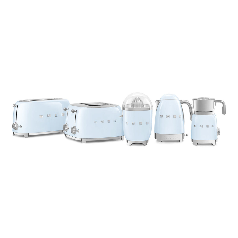 Тостер Smeg Стиль 50-х годов для 4 тостов TSF03PBEU голубой
