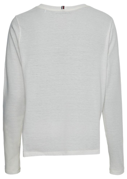 Женская теннисная футболка (dł. Рукава) Tommy Hilfiger Long Sleeve Mesh Tee - белый