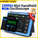 осциллограф FNIRSI DSO510 Портативный цифровой осциллограф 2-в-1 + генератор сигналов, с пробником P6100, полоса пропускания 10 МГц, частота дискретизации 48 Мвыб/с