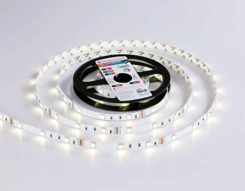 Ambrella Светодиодная лента RGB Ambrella Light GS2201 5050 30Led /7.2W m/ 12V IP20 RGB 5m LED Strip 12V GS2201
