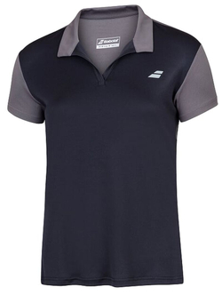 Женское поло Babolat Play Polo Women - black/black