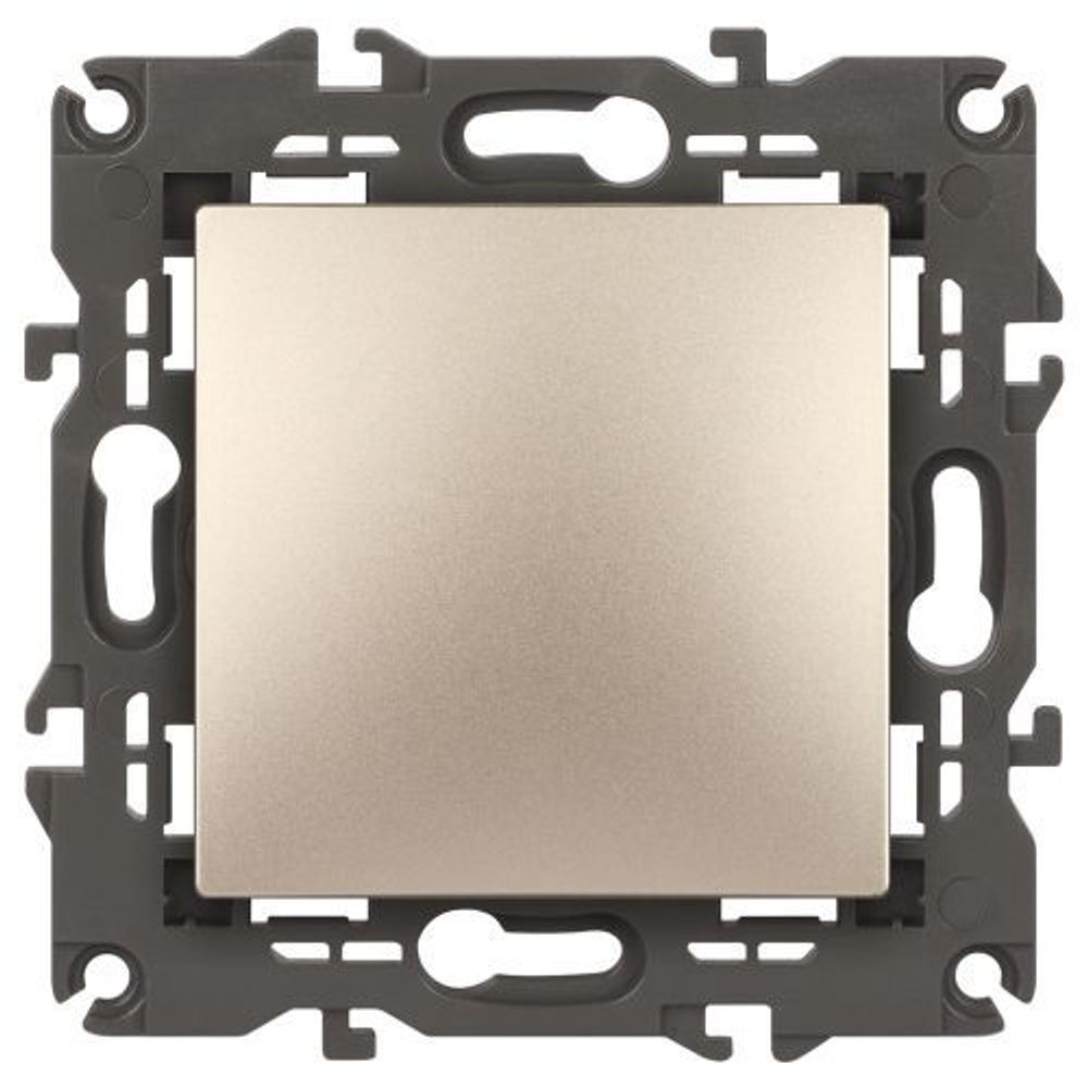 Переключатель 1-кл. СП Elegance 14-1103-04 10А IP20 250В 10AX механизм шампань Эра Б0034226