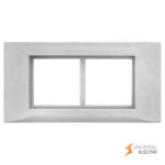 Рамка+суппорт 4 модуля (2 поста) для парапетного кабельного канала EKF C-Line