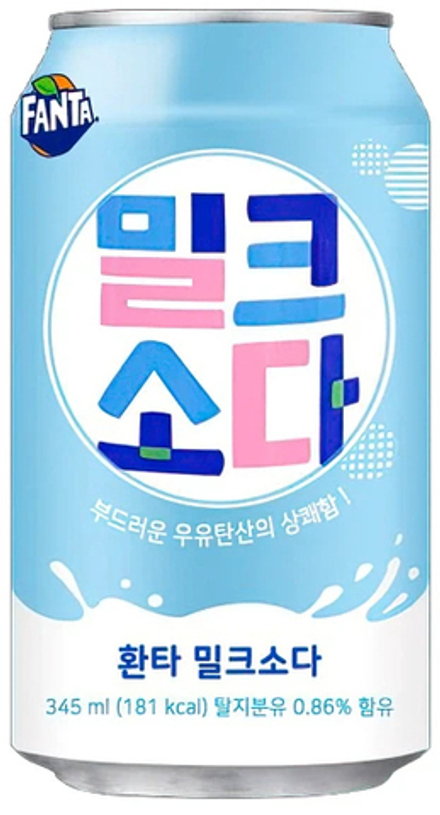 Газированный напиток Фанта Милк Сода / Fanta Milk Soda 0.345 - банка