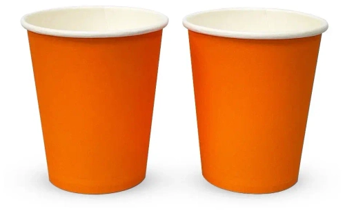 Бумажный стакан 250мл. "ОРАНЖЕВЫЙ" 1000шт/кор. (Белгород)
