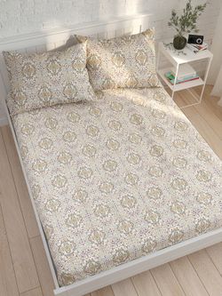 Простынь на резинке Сказка "Узорная графика-" 120х200 см, перкаль