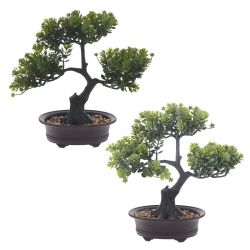 GAEM Цветочная композиция "Бонсай", L24 W14 H26 см, 2в.