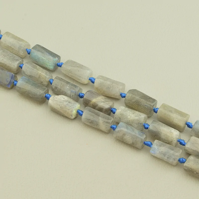 Нитка Лабрадор 45 см. (Без замка) - Серая