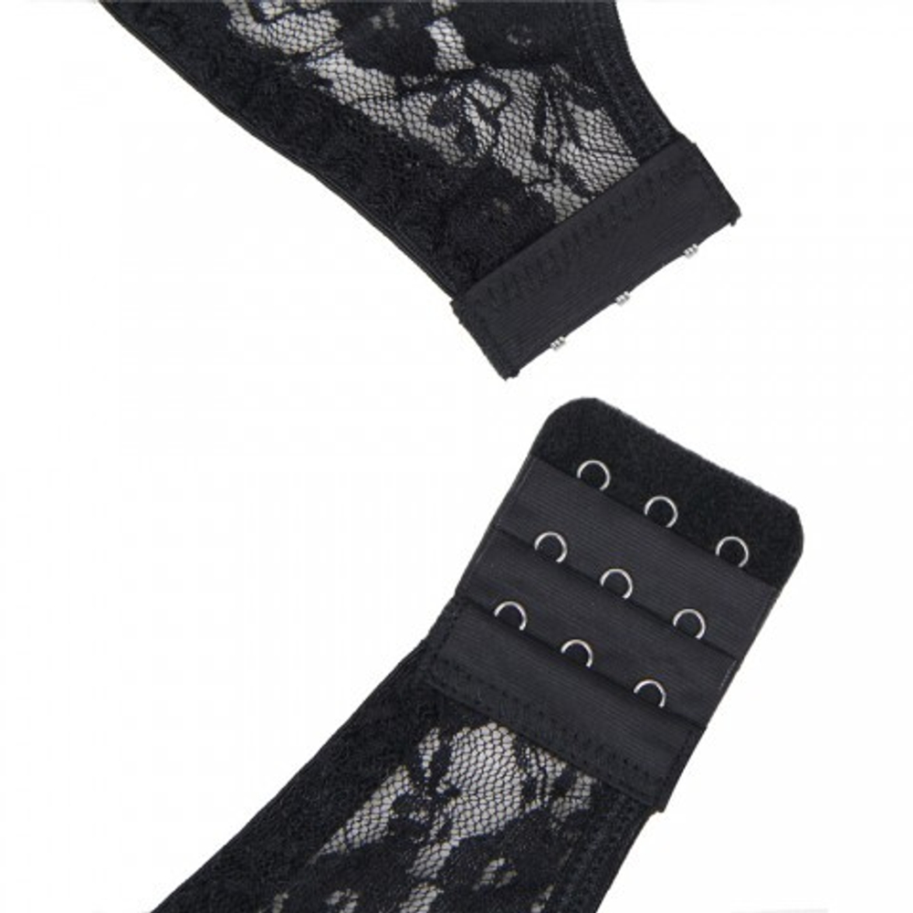 Кружевной пояс для чулок Black Sexy Lace (XL-2XL)