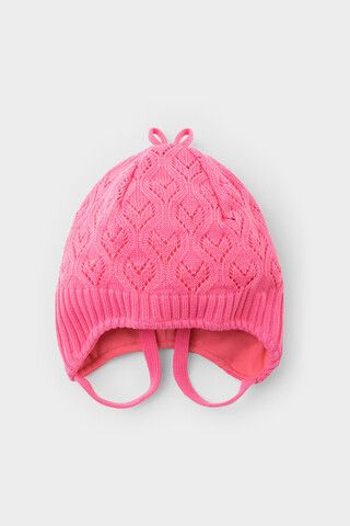 шапка  для девочки  КВ 20341/1/насыщенный коралл