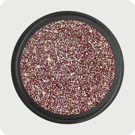 Светоотражающий Flash glitter розовый персик голо - 7036G