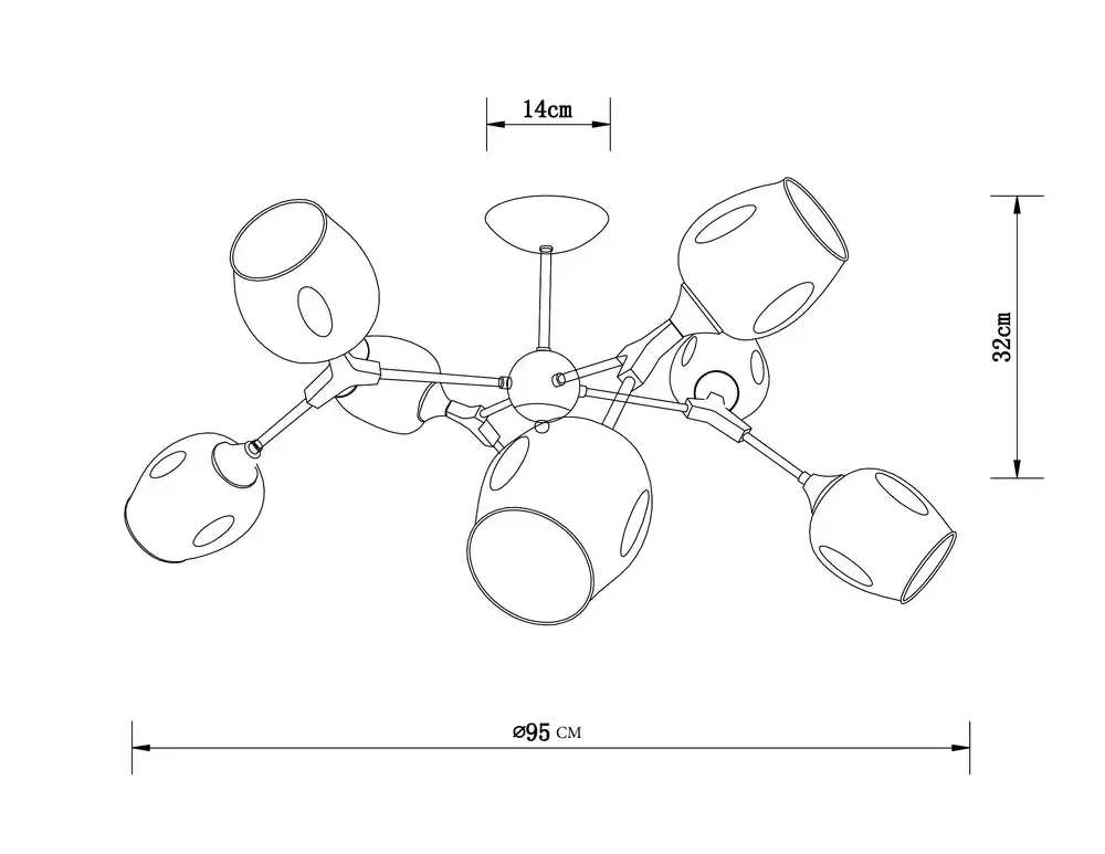 Люстра на штанге Arte Lamp