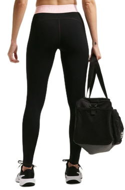 Леггинсы Nike Pro 365 Tight - black/pink foam/white