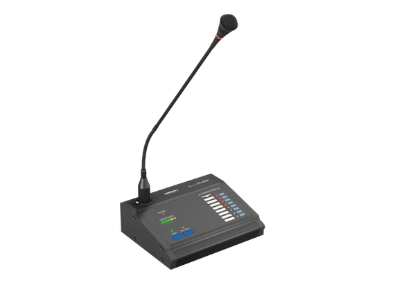 CVGAUDIO MCP-8 - удаленная настольная микрофонная консоль на 8 зон с возможностью выбора зоны вещания