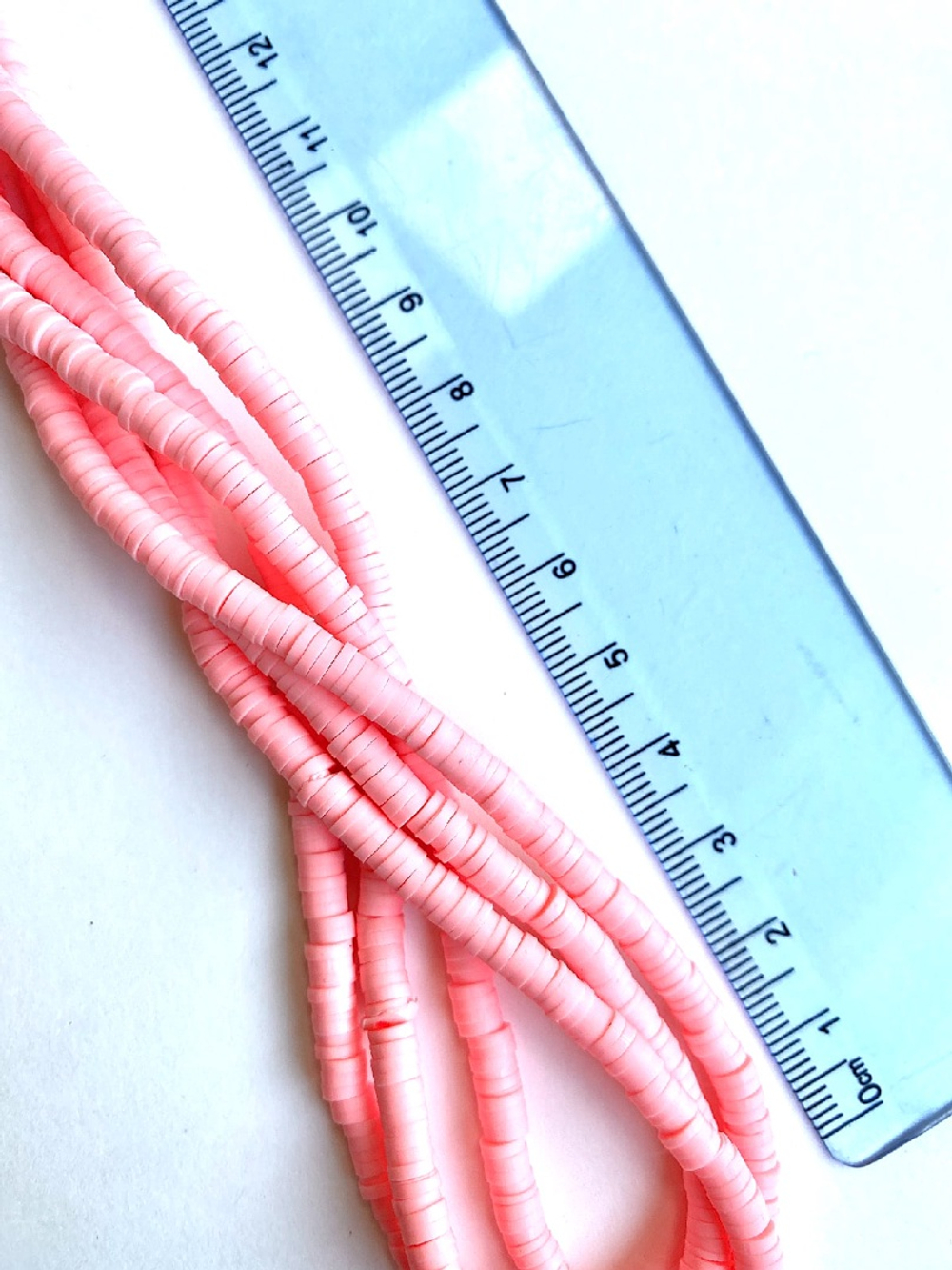 9904-ср Нить каучуковых бусин, 4мм 37см, светло-розовый