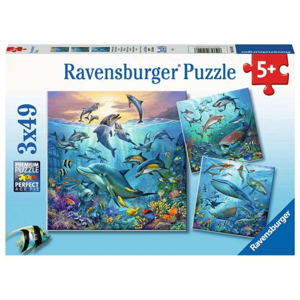 Ravensburger - Пазл Подводная жизнь 3х49 деталей 051496