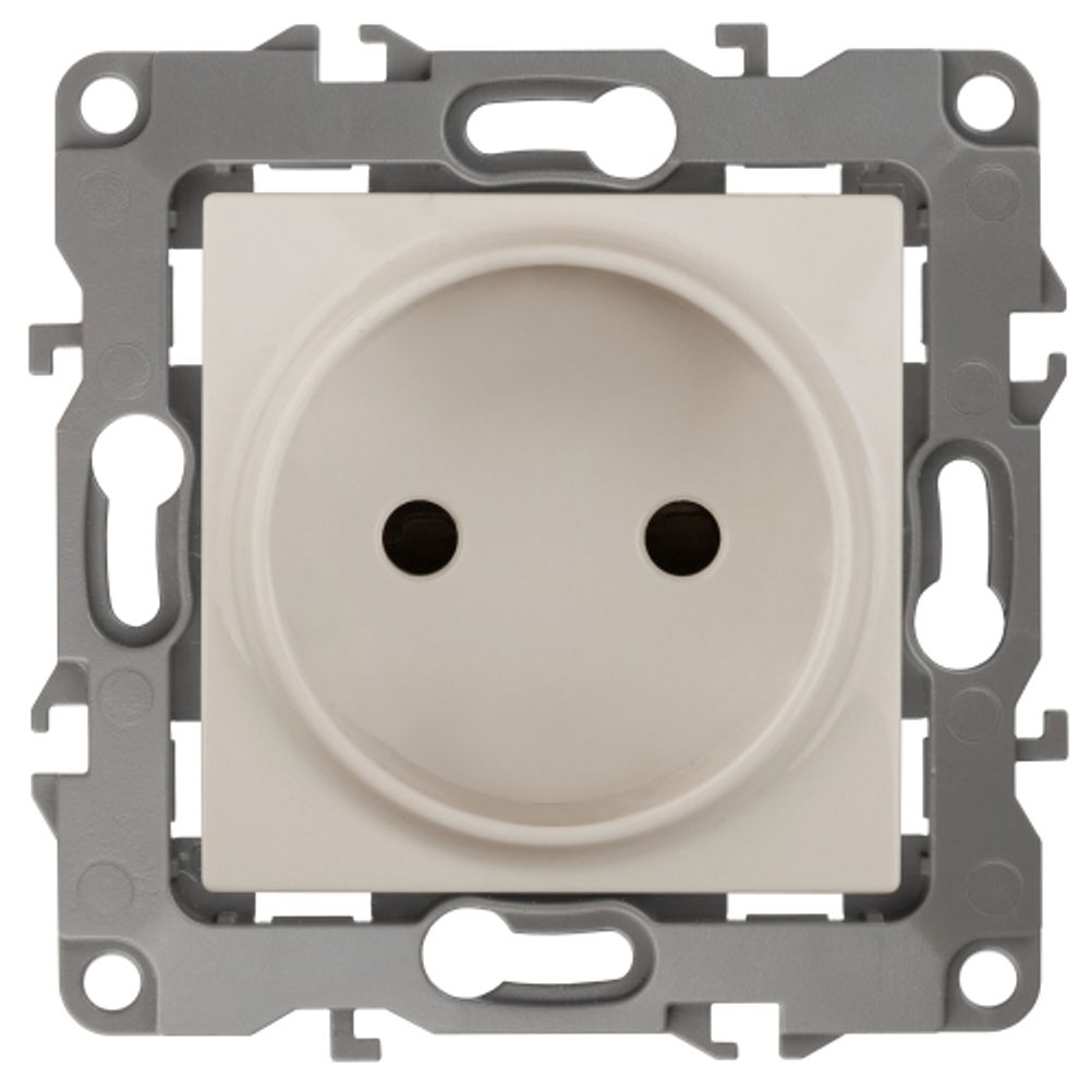 12-2105-02 ЭРА Розетка 2P, 16A-250В, IP20, Эра12, слоновая кость | Эра 12 Слоновая кость
