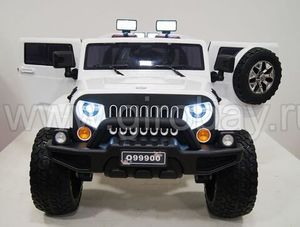 Детский электромобиль River Toys JEEP WRANGLER O999OO белый