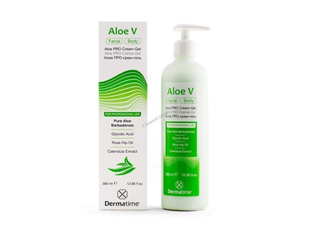 DERMATIME Aloe V Aloe PRO Cream-Gel Алоэ ПРО крем-гель, 400 мл