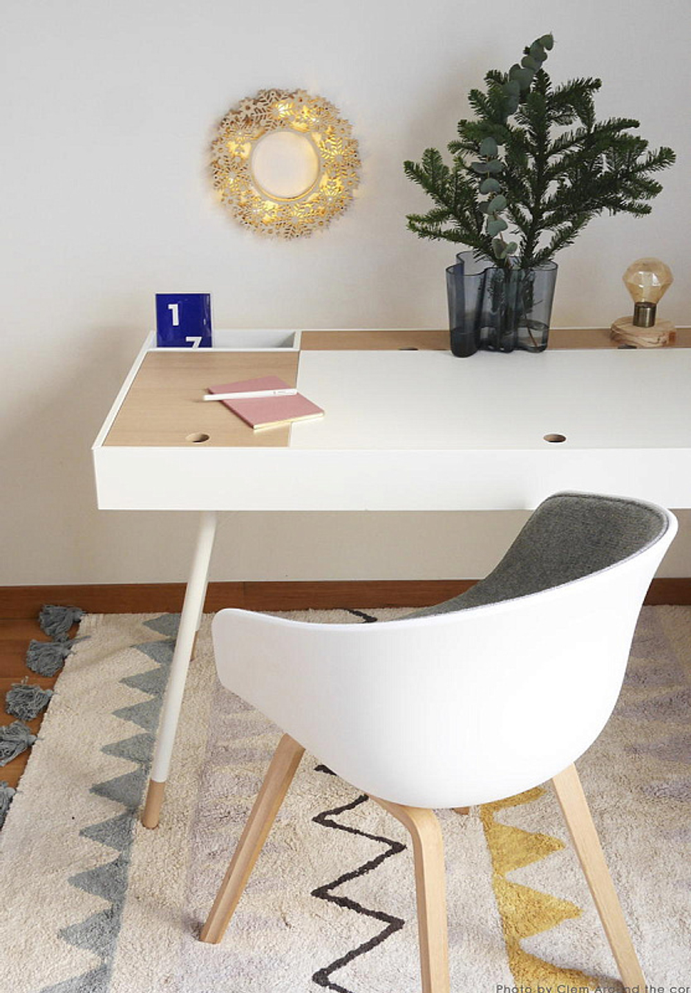 Ковер Lorena Canals Ацтекский Azteca Natural винтажный голубой 120х160 см