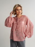 Блуза Воздушная мелодия (пудра) Б15139-7М LT Collection