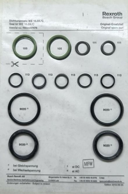 Seal kit for WEH32/V - Комплект уплотнений для распределителя WEH32 / WH32, FKM