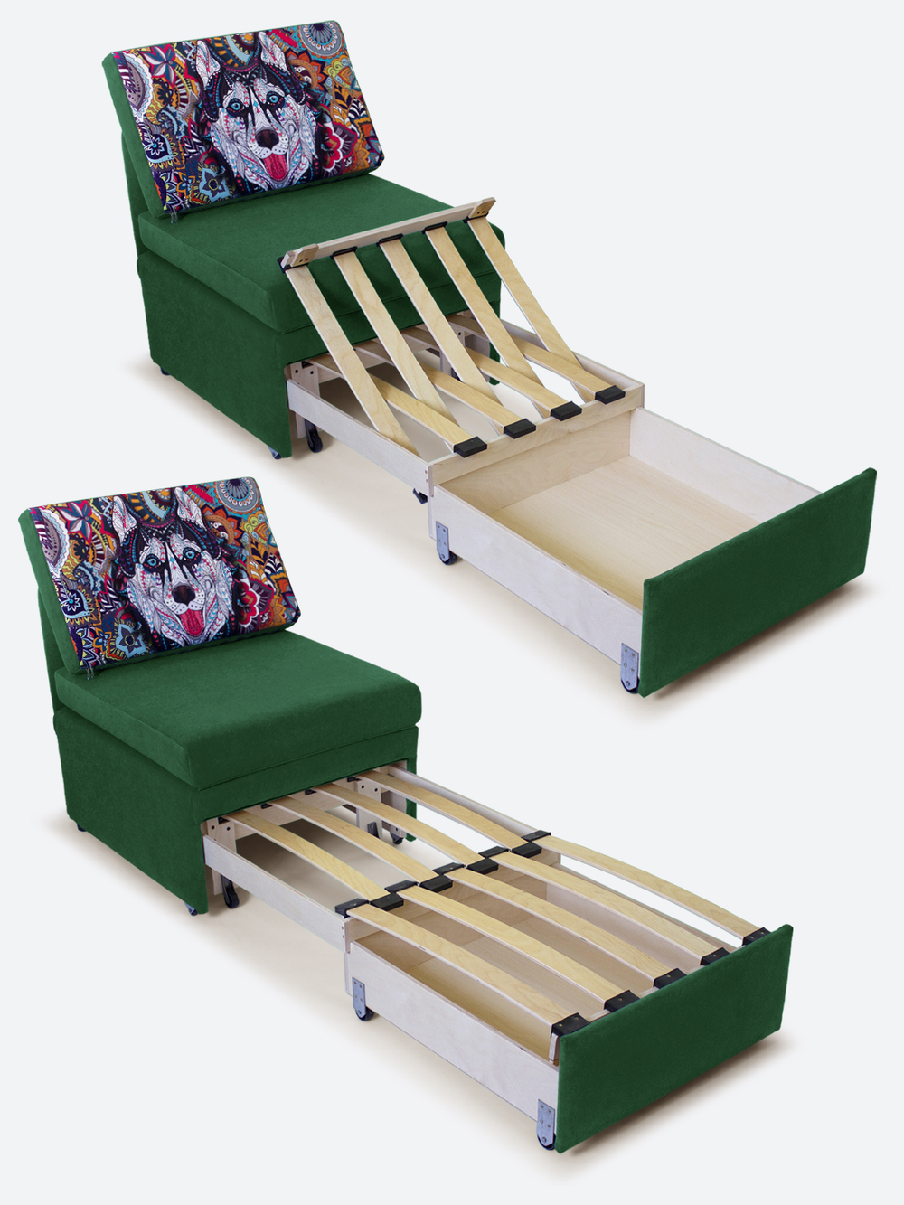 Кресло-кровать "Миник", купон Хаски