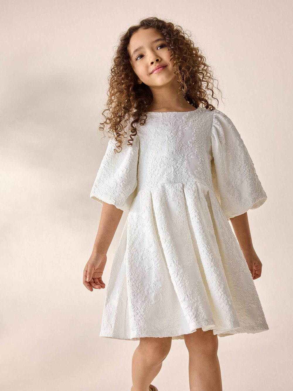 Платье для девочки Next AY7-413, Молочный