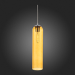 SL1145.193.01 Светильник подвесной ST-Luce Хром/Янтарный E27 1*60W CALLANA