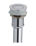 Выпуск для сифона click-clack цельномет. пробка 38мм с  переливом F66-2 (хром)