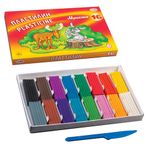 Пластилин классический ГАММА "Мультики", 16 цветов, 320 г, со стеком, картонная упаковка, 280027/281027, 280027, 281027