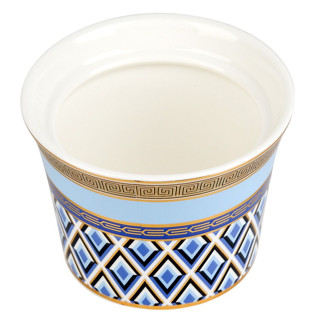 Сахарница с ложкой "Golden Blue" 10х9,5см v=250мл (фарфор) (подарочная упаковка)