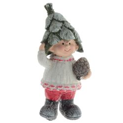 GAEM Фигурка декоративная "Мальчик"/ "Девочка", L8 W7,5 H19 см, 4в.