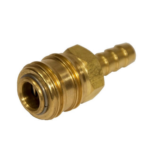 Фитинг Муфта евро (мама) - Штуцер елочка 9 мм Латунь для пневматики