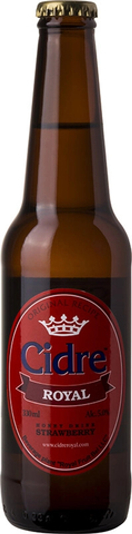 Медовуха Сидр Роял С Клубникой / Cidre Royal With Strawberry 0.33 - стекло