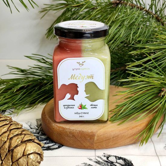 Медуэт Прекрасная клубника /Свежая мята, 340 г