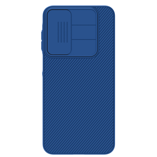 Чехол синего цвета от Nillkin с защитной шторкой для камеры на Samsung Galaxy A16 5G, серии CamShield Case