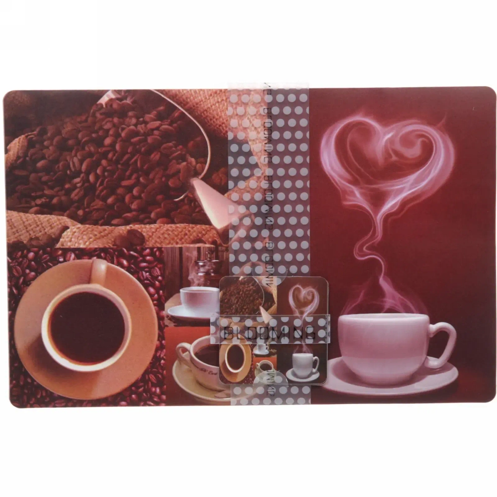 Салфетка на стол 43*28см в наборе 6+6шт «Кофейный аромат»