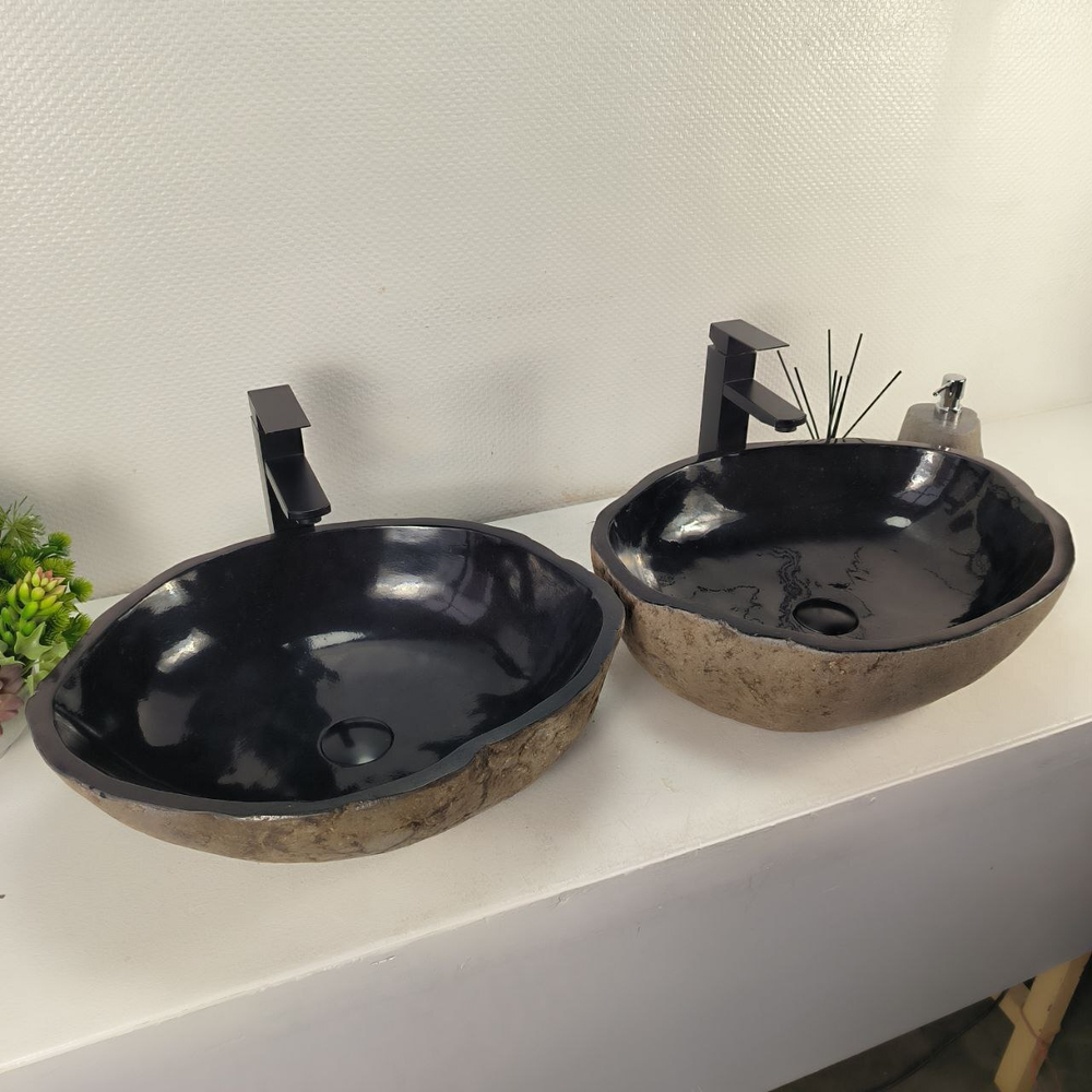 Раковина из речного камня ПАРА! RS-65133 52*42*15 0866