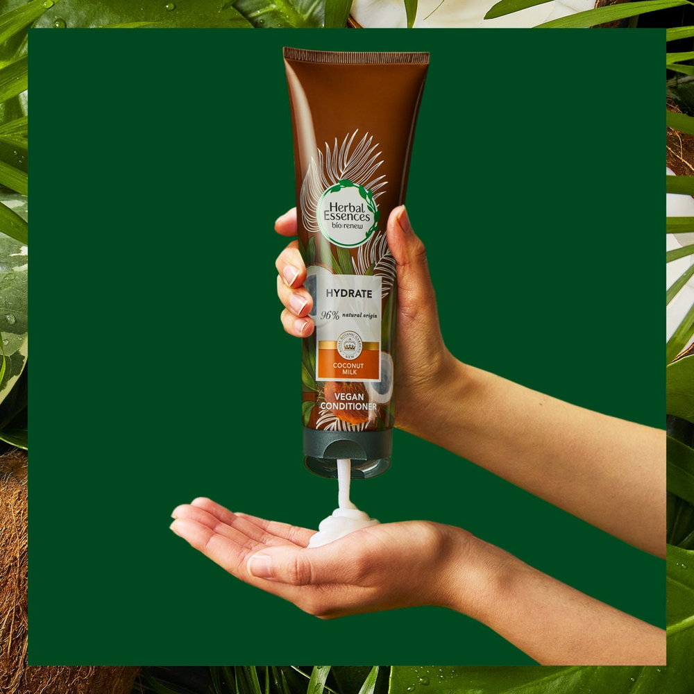 Herbal Essences 90% Natural Origin Hydrate - Кондиционер для волос /  Coconut Milk 275  ml  / GTIN 8006540099193