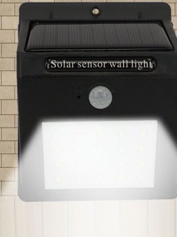 Фонарь на солнечной батарее с датчиком движения уличный (F15-493)