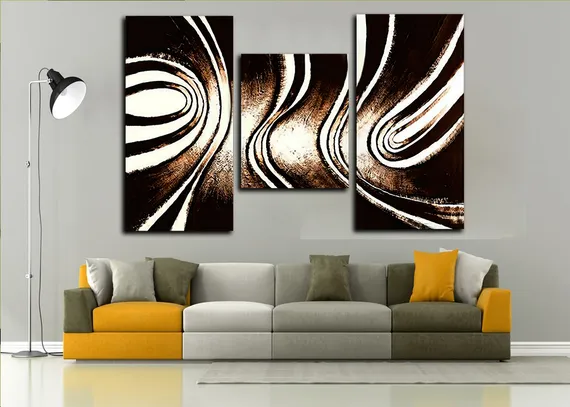 Модульная картина "Абстракция ветра"