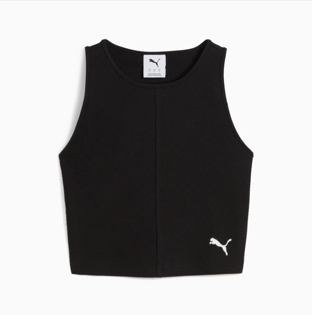 Топ женский PUMA WARDROBE ESS Ribbed Crop Top